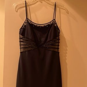 Very sexy black dress see through black lace in the middle and back